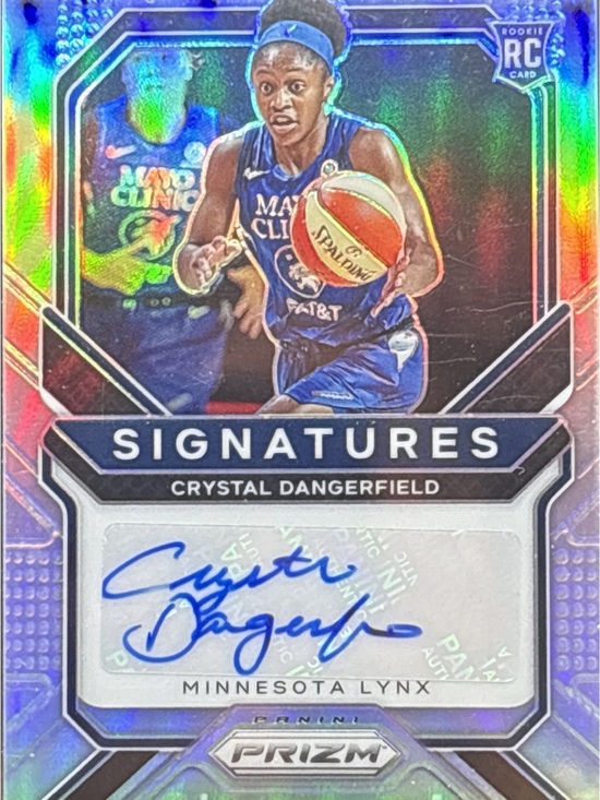 Panini Other - Panini Prizm Signatures Crystal Dangerfield Rookie WNBA Autograph Card